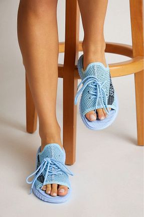 دمپائی آبی زنانه پارچه ای KANTEX - کد 936148309