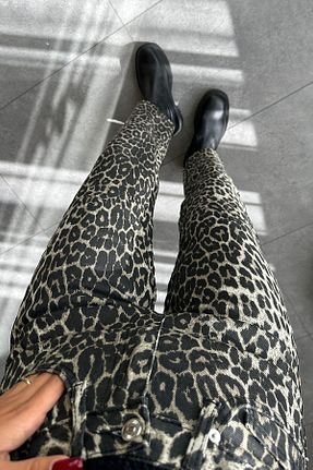 شلوار جین بژ زنانه پاچه لوله تفنگی studio fashion 1988 - کد 936239032