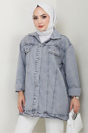 کت حجاب طوسی زنانه اورسایز Bestenur - کد 936189440