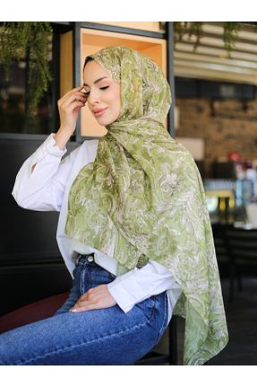 روسری سبز پنبه ای efdal şal eşarp - کد 936239200