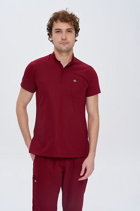ست بالاتنه و پائین تنه زرشکی مردانه ویسکون DENİZ MEDİKAL GİYİM - کد 936240030