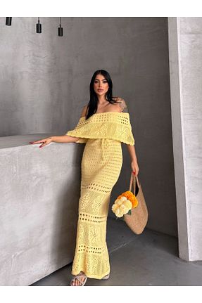 لباس زرد زنانه بافتنی WNLOK - کد 936167457