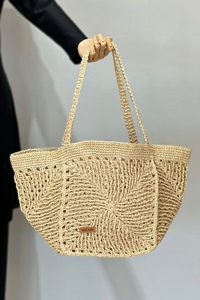 کیف ساحلی بژ زنانه حصیر Remsa Mayo - کد 936179349