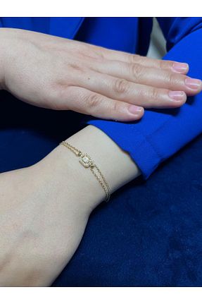 دستبند طلا طلائی زنانه 14 عیار kuyumcu nurettin - کد 893784897