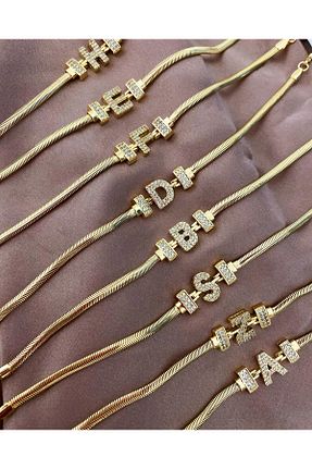 دستبند استیل (فولاد) زرد زنانه روکش طلا MODA - کد 936163560