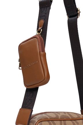 کیف پستچی قهوه ای زنانه چرم مصنوعی U.S. Polo Assn. - کد 934777216
