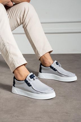 کفش اسنیکر سرمه ای مردانه بند دار L.A Polo - کد 935161756