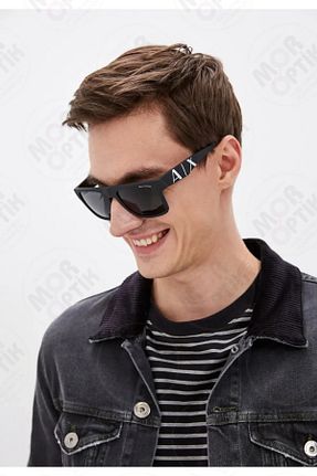 عینک آفتابی مشکی مردانه 55 Armani Exchange - کد 936246445