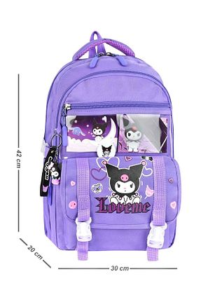 کیف مدرسه بنفش بچه گانه پارچه ای Çınka Bags - کد 906351079