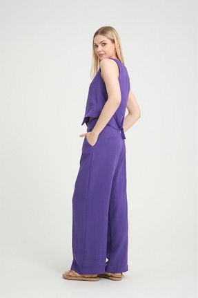 شلوار بنفش زنانه مخلوط پلی استر Su Moda - کد 834936533