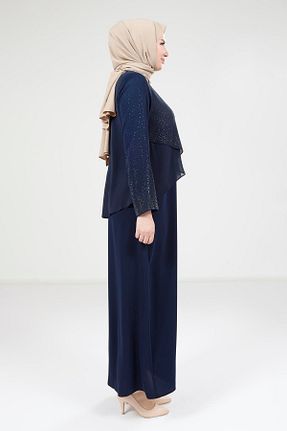 لباس حجاب سرمه ای زنانه رگولار Beyza - کد 936247150