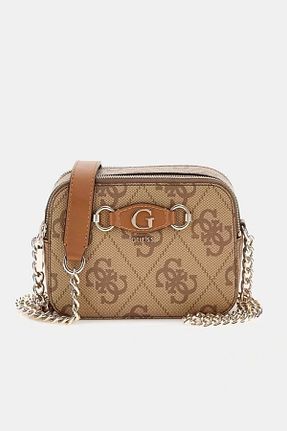 کیف پورتفوی و کلاچ قهوه ای زنانه Guess - کد 900345932