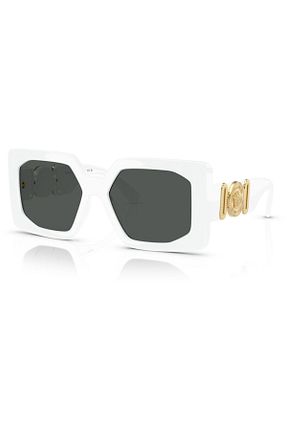 عینک آفتابی سفید زنانه 55 Versace - کد 929601610
