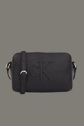 کیف دوشی مشکی زنانه چرم مصنوعی Calvin Klein - کد 922169230