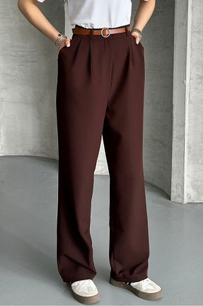 شلوار قهوه ای زنانه پارچه macharel jeans - کد 930492779