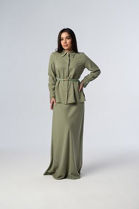 ست بالاتنه و پائین تنه سبز زنانه بافتنی Elaris Exclusive - کد 936693628
