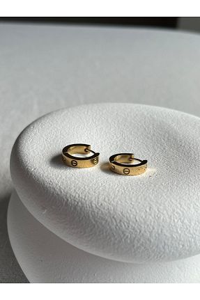 گوشواره جواهر رنگی روکش طلا PERİDA - کد 936258191
