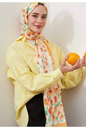 شال نارنجی زنانه MODA - کد 936255185