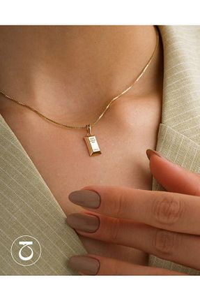 گردنبند جواهر زرد زنانه روکش طلا Armes Silver - کد 936429074