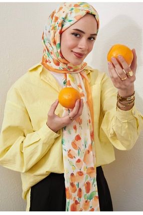 شال نارنجی زنانه MODA - کد 936255185