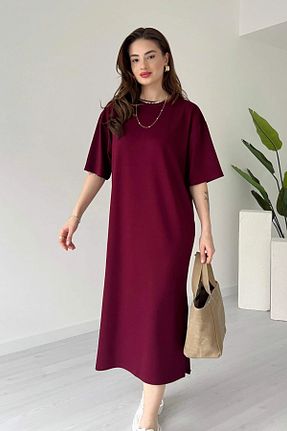 لباس زرشکی زنانه بافتنی MODAMİNEM - کد 936279813