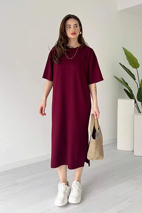 لباس زرشکی زنانه بافتنی MODAMİNEM - کد 936279813