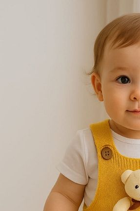 سرهمی زرد بچه گانه بند دار Recos - کد 642215082