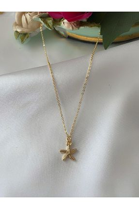 گردنبند جواهر زرد زنانه روکش طلا Asia by Leuvoié - کد 936377723