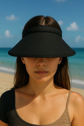 کلاه مشکی زنانه حصیر LAGRANZE - کد 936423466