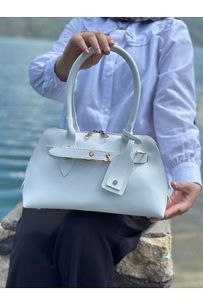 کیف دوشی سفید زنانه چرم مصنوعی MONA - کد 903360710