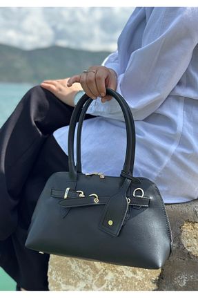 کیف دوشی مشکی زنانه چرم مصنوعی MONA - کد 903359077