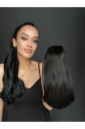 کلاه گیس مشکی زنانه Suzan Peruk - کد 936465367