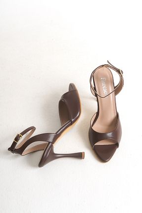 کفش مجلسی قهوه ای زنانه چرم مصنوعی Shoesers - کد 936465751