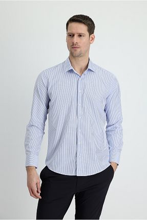 پیراهن سرمه ای مردانه اسلیم فیت Kiğılı - کد 658869089