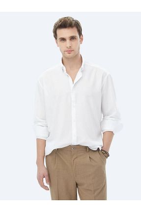 پیراهن سفید مردانه رگولار Kip - کد 818047115