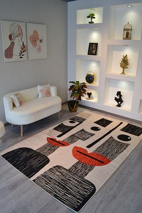 فرش رنگی قابل شستشو Rugs Modern Halı - کد 875941615