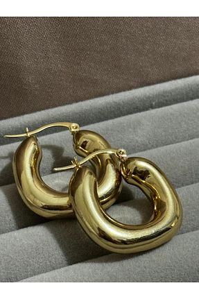 گوشواره استیل (فولاد) زرد زنانه استیل ضد زنگ MODA - کد 936508477