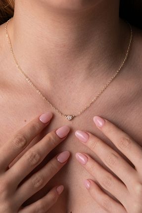 گردنبند طلا طلائی زنانه 14 عیار Kolyecik - کد 874819964