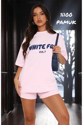 تیشرت صورتی زنانه رگولار The Champ Clothing - کد 935907201