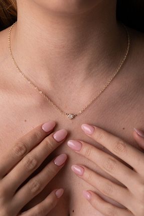 گردنبند طلا طلائی زنانه 14 عیار Kolyecik - کد 874819964