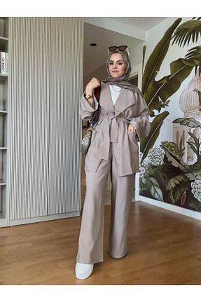 ست بالاتنه و پائین تنه حجاب رنگی رگولار Aselim Hijap Moda - کد 936531395