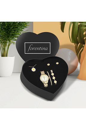 ست جواهر زرد زنانه Forentina - کد 456612918
