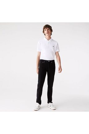 شلوار جین مشکی مردانه پاچه تنگ Lacoste - کد 889936158