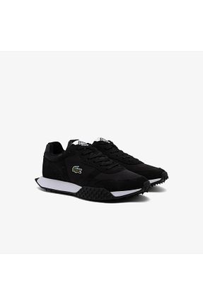 کفش اسنیکر مشکی مردانه بند دار Lacoste - کد 936557112