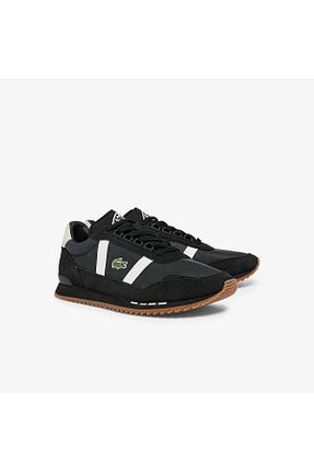 کفش اسنیکر مشکی مردانه بند دار Lacoste - کد 364283078