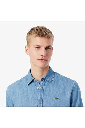 پیراهن آبی مردانه رگولار Lacoste - کد 936557150