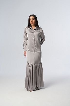 ست بالاتنه و پائین تنه طوسی زنانه رگولار Elaris Exclusive - کد 936874157