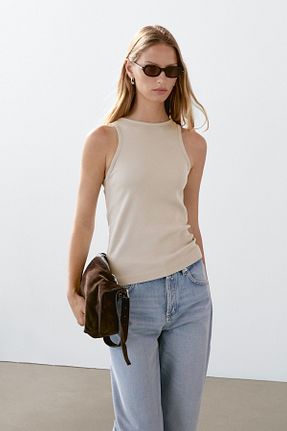 بلوز بژ زنانه رگولار Massimo Dutti - کد 936557831