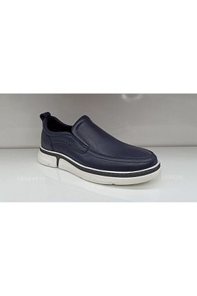 کفش کژوال سرمه ای مردانه چرم خالص KOMCERO - کد 936153289