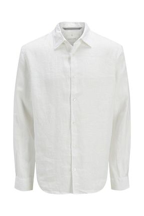 پیراهن سفید مردانه ریلکس فیت Jack & Jones - کد 936587670